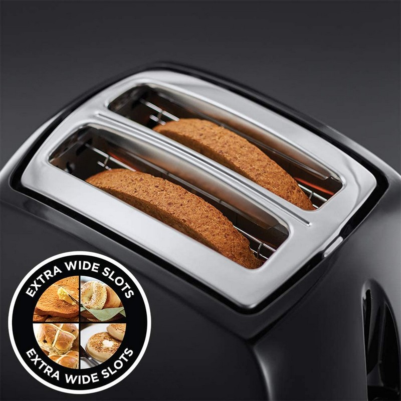 Russell Hobbs Textures Black 2 Slice Toaster Russell Hobbs Textures Black 2 Slice Toaster