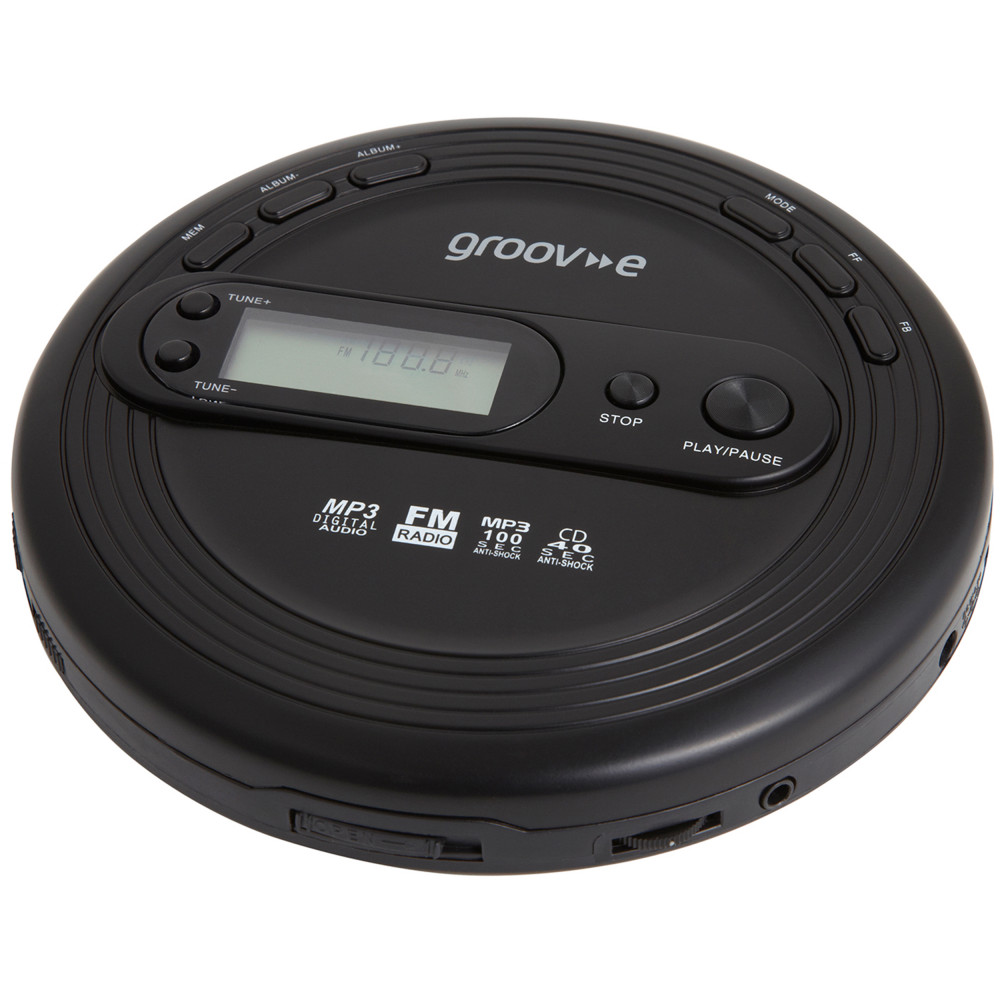 Groov-e CD Walkman & Radio | GVPS210/BK Groov-e CD Walkman & Radio | GVPS210/BK