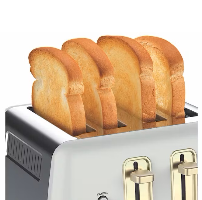 Morphy Richards Ascend Toaster | 4 Slice | Grey & Soft Gold | 244021 Morphy Richards Ascend Toaster | 4 Slice | Grey & Soft Gold | 244021