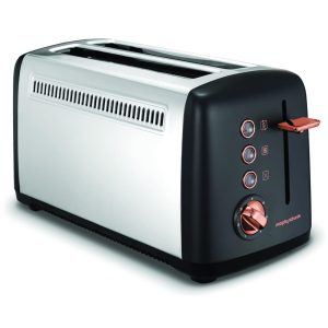 Morphy Richards Long Slot Toaster | 4 Slice | Rose Gold | 245036