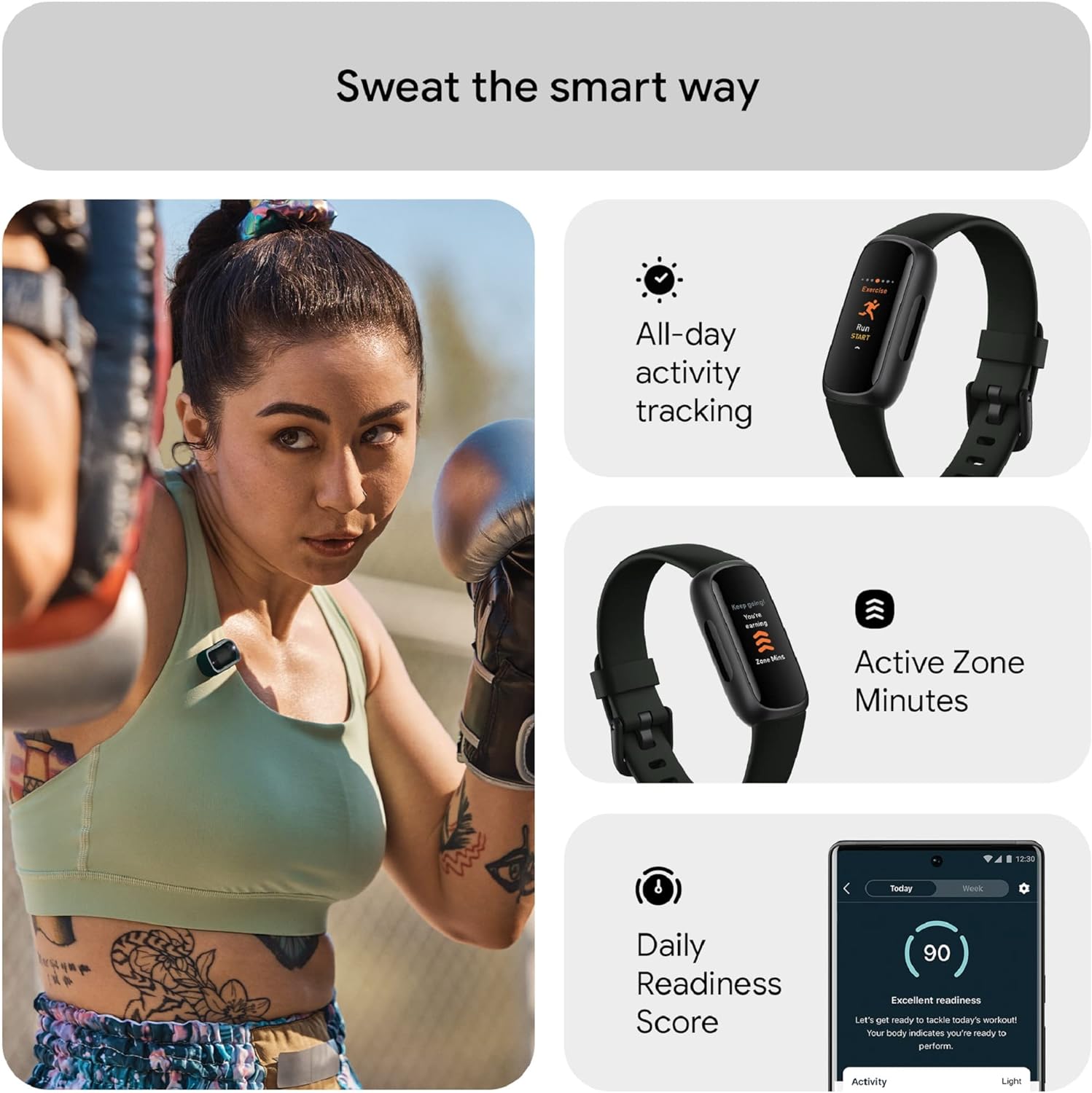 Fitbit Inspire 3 Activity Tracker | Midnight Black | FB424BKBK Fitbit Inspire 3 Activity Tracker | Midnight Black | FB424BKBK