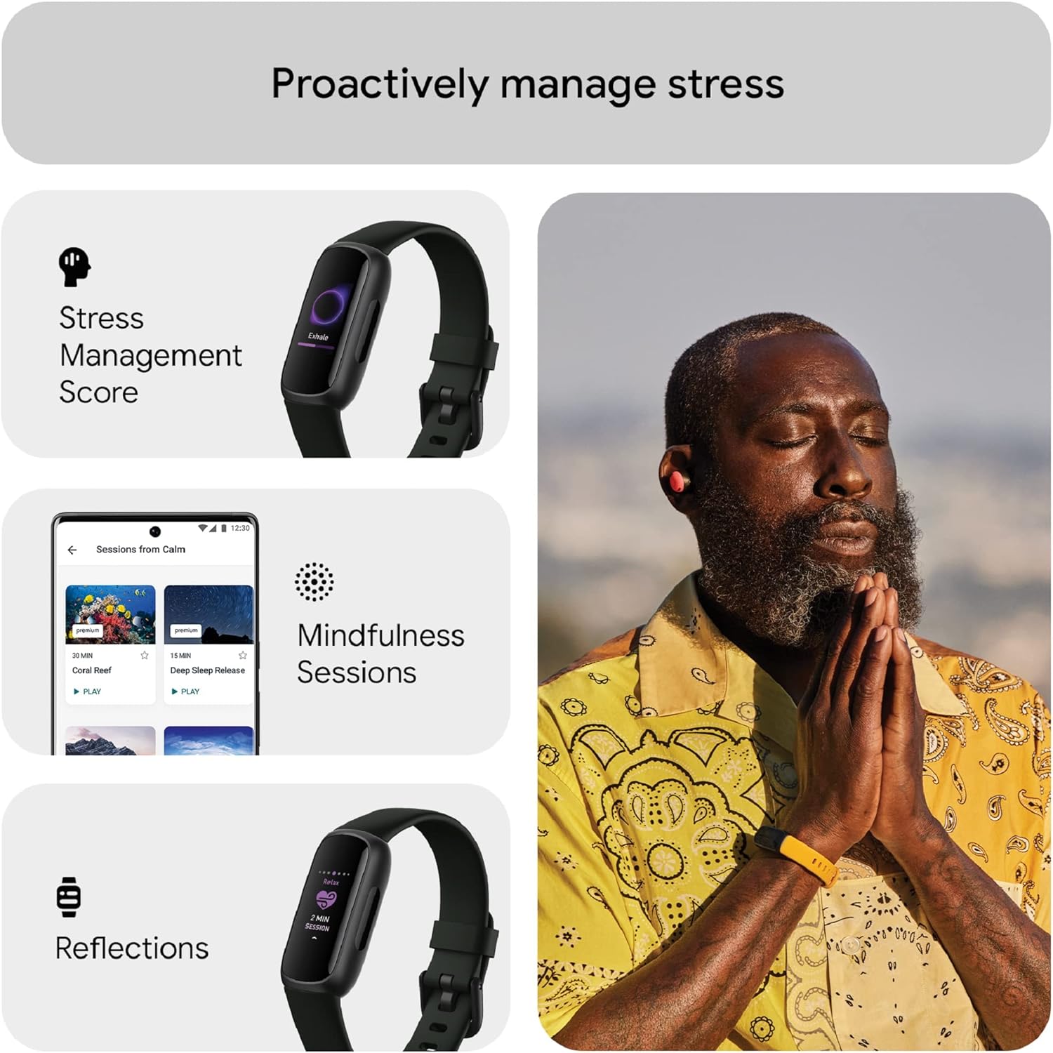 Fitbit Inspire 3 Activity Tracker | Midnight Black | FB424BKBK Fitbit Inspire 3 Activity Tracker | Midnight Black | FB424BKBK