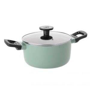 Berghoff Non-Stick Covered Saucepan | 20cm | Sage | 3950330