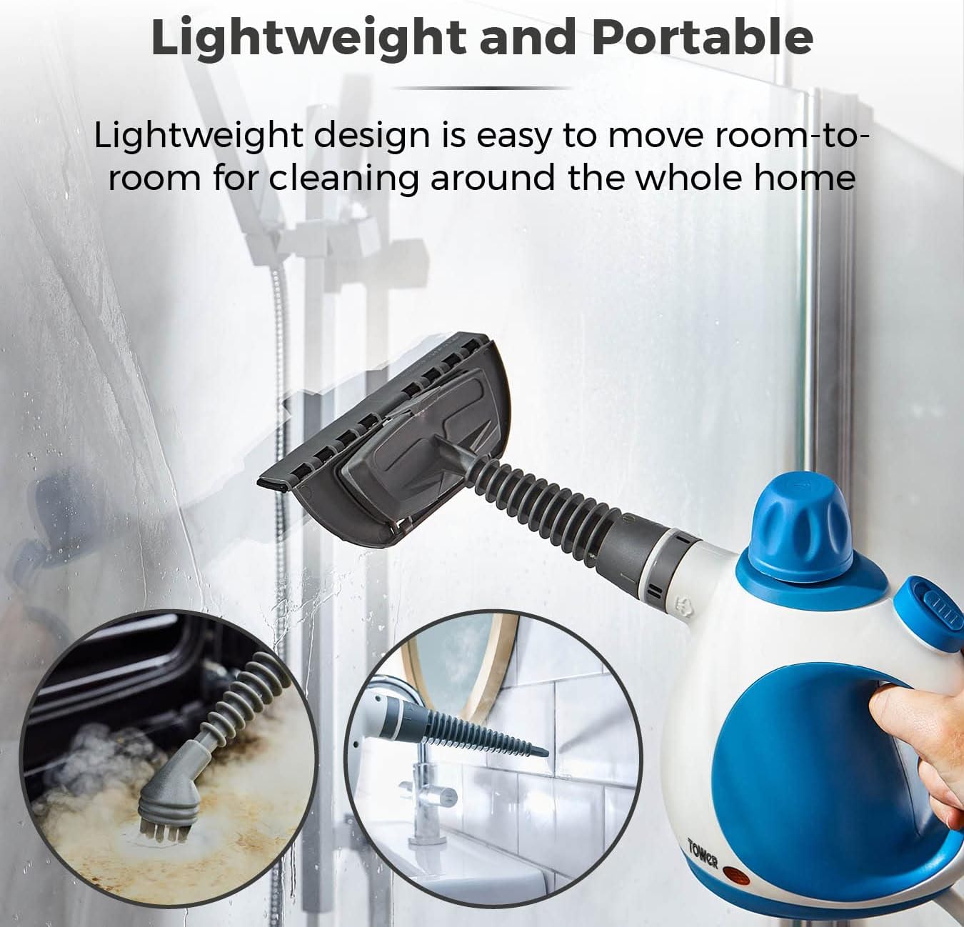Tower THS10 Handheld Steam Cleaner | T134000 Tower THS10 Handheld Steam Cleaner | T134000