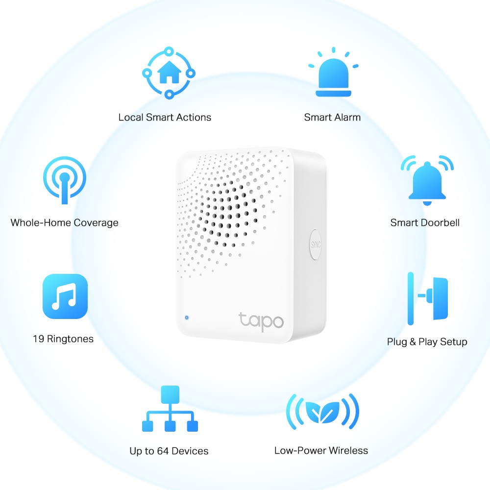 Tapo Smart Hub with Chime | TAPO H100 Tapo Smart Hub with Chime | TAPO H100