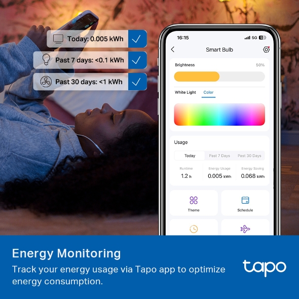Tapo Smart Light Bulb | Multicolour | L535B Tapo Smart Light Bulb | Multicolour | L535B