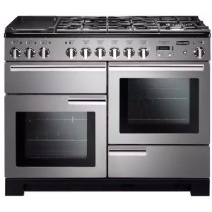 Rangemaster Professional Deluxe 110cm Dual Fuel Range Cooker | PDL110DFFSS/C | Stainless Steel