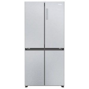 Haier Series 3 Cube 83 American Style Fridge Freezer I Silver I HCR3818ENMG